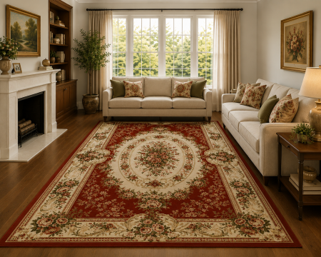 COVOARE - Covor Clasic, Lotos 1529, Grena, Diverse Dimensiuni, 1800 gr/mp