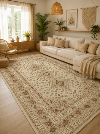 Covoare Clasice - Covor Clasic, Lotos 1531, Crem, Diverse Dimensiuni