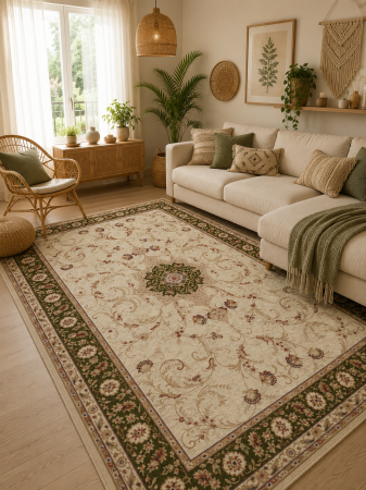 Covoare Clasice - Covor Clasic, Lotos 523, Crem , Diverse Dimensiuni