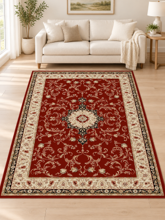 Covoare Clasice - Covor Clasic, Lotos 523/210, Grena, Diverse Dimensiuni, 1800 gr/mp