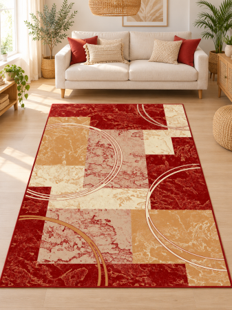 Covoare Clasice - Covor Clasic, Lotos 15001/210, Grena, Diverse Dimensiuni, 1800 gr/mp