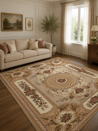 Covoare Clasice - Covor Clasic, Lotos 531, Bej, Diverse Dimensiuni