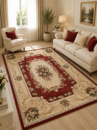 Covoare Clasice - Covor Clasic, Lotos 535, Grena, Diverse Dimensiuni, 1800 gr/mp
