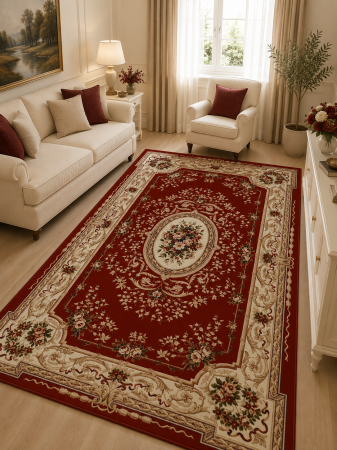 COVOARE - Covor Clasic, Lotos 568, Grena, Diverse Dimensiuni, 1800 gr/mp