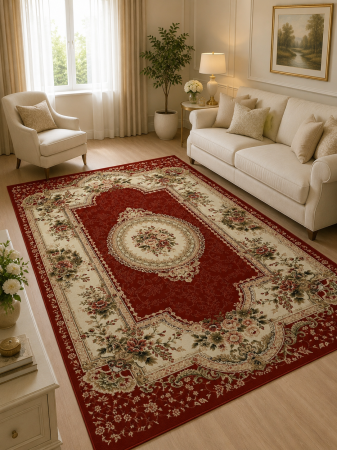 COVOARE - Covor Clasic, Lotos 571, Grena, Diverse Dimensiuni, 1800 gr/mp