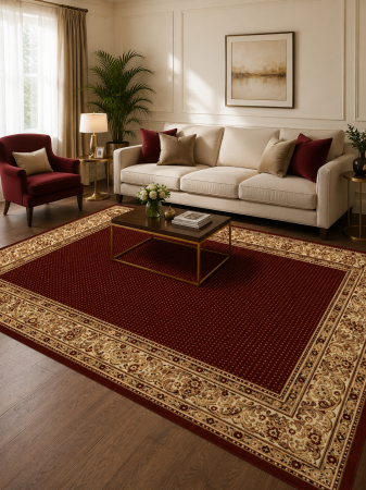 Covoare Clasice - Covor Clasic, Lotos 588, Grena, Diverse Dimensiuni, 1800 gr/mp