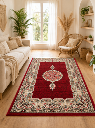 Covoare Living - Covor Clasic, Queen 12165, Grena, Diverse Dimensiuni , 1250 gr/mp