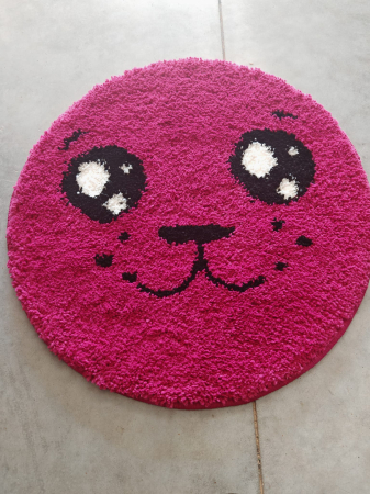 Covor Fantasy Foca, Roz, 67x67 cm, Rotund, 2550 gr/mp [4]