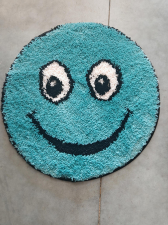 Covor Fantasy Smile, Turcoaz, 67x67 cm, Rotund, 2550 gr/mp [4]