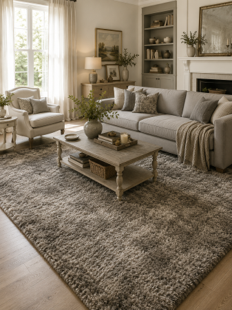 COVOARE - Covor Minimalist Tender 125, Taupe , Inaltime fir 45 mm