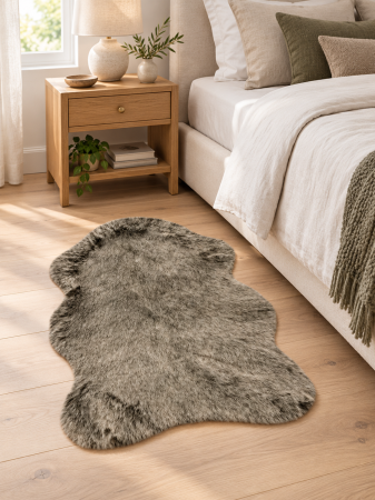 Covoare Pufoase - Covor Minimalist Tender Shapes 125,Taupe , Inaltime fir 45 mm