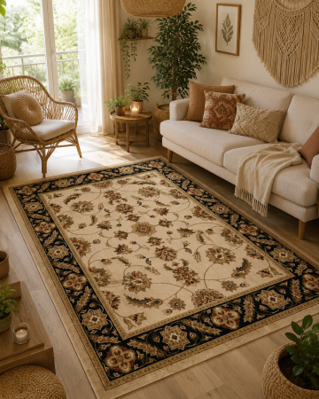 Covoare Clasice - Covor Model Vetro 1339W , Bej , Diverse Dimensiuni