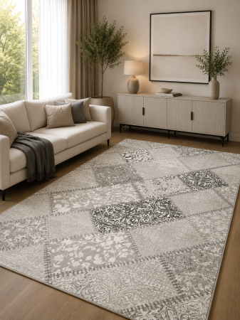 Covoare Living - Covor Modern, Cappuccino 16010, Gri, 60x110 cm, 1700 gr/mp