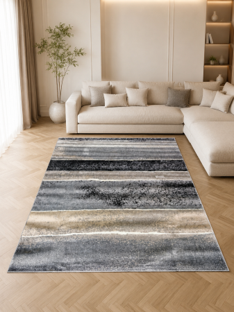 Covoare Moderne si Geometrice - Covor Modern, Cappuccino 16022/91, Gri, Diverse Dimensiuni, 1700 gr/mp