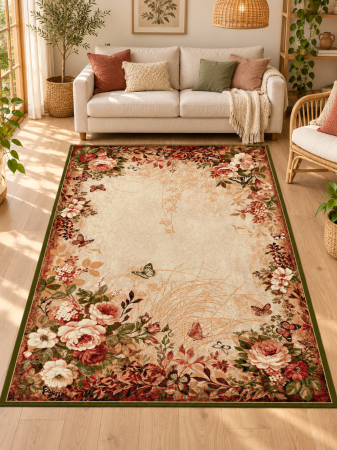 Covoare Clasice - Covor Modern, Lotos 15003/130, Floral, Diverse Dimensiuni