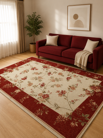 Covoare Clasice - Covor Modern, Lotos 551,Grena, Diverse Dimensiuni