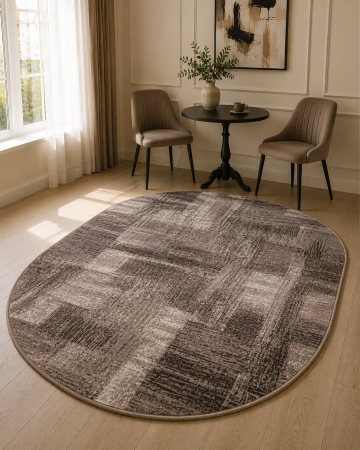 COVOARE - Covor Modern, Mira 24007, Maro, Oval, Diverse Dimensiuni