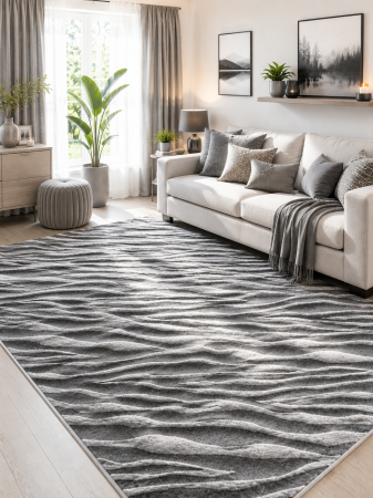 COVOARE - Covor Modern, Mira 24028, Gri, 80x150 cm, 1520 gr/mp
