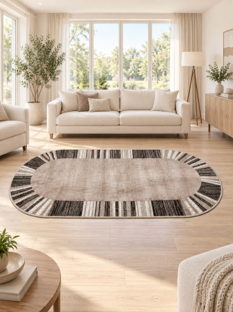 Covoare Living - Covor Modern, Mira 24070, Maro, Oval, Diverse Dimensiuni