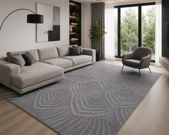 Covoare Living - Covor Modern, Model Oksi 38009/608, Gri