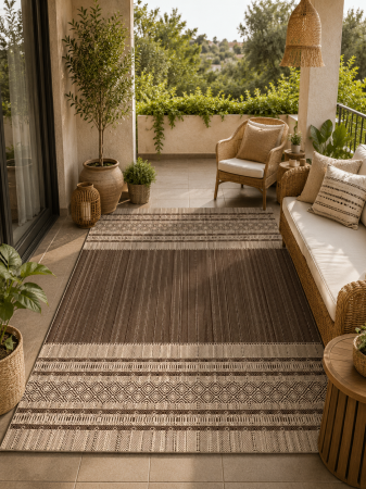 COVOARE - Covor Modern, Natura Versace 971, Maro ,Diverse Dimensiuni