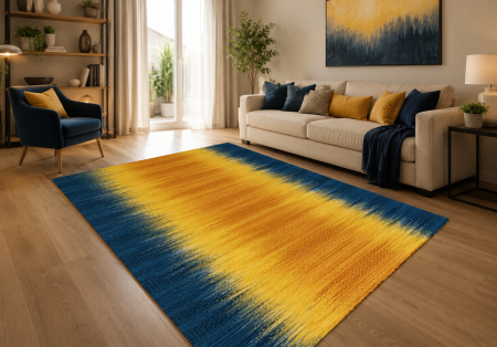 Covoare Living - Covor Modern Sunset 8070,Galben, Inaltime fir 6 mm