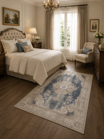 COVOARE - Covor Modern Vintage 8400, Bej , Inaltime fir 8 mm