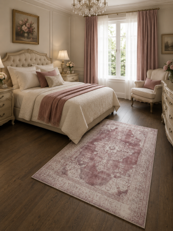 COVOARE - Covor Modern Vintage 8400, Rose,Inaltime fir 8 mm
