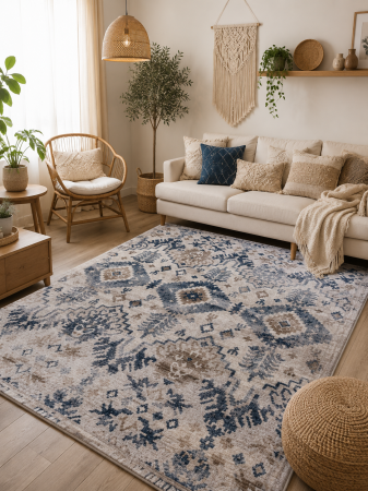 REDUCERI - Covor Palermo, Model 41EKE, Gri, 120x170 cm