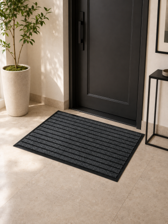 Covorase Intrare - Covor Pentru Usa Intrare, Antracit 481/004 Antiderapant,45 x 75 cm