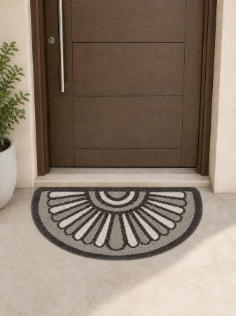 Covorase Intrare - Covor Pentru Usa Intrare, Flex 19163, Antiderapant, Gri, 50x80 cm