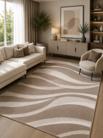 REDUCERI - Covor Sky 17010, Crem, 80x150 cm, 2300 gr/mp