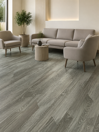 LINOLEUM - Linoleum Model Hungarian Oak 971M, Latime 200 cm, Grej