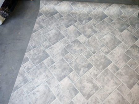Linoleum Model Sand Stone 911, Latime 200 cm, Gri Deschis [4]