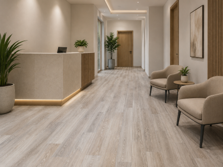 LINOLEUM - Linoleum PVC, Plank 056-4 Confort, Maro, Latime 2 m, Suport Pâslă