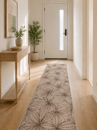 Traverse Dormitor - Traversa Covor, Cappuccino 16128, Maro, Latime 120 cm, Diverse Lungimi, 1700 gr/mp