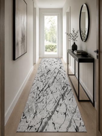 Traverse Dormitor - Traversa Covor, Cappuccino 16132, Gri, Latime 60 cm, Diverse Lungimi, 1700 gr/mp