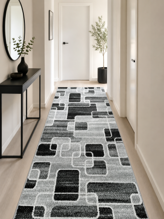 Traverse Dormitor - Traversa Covor, Cappuccino 16402, Gri, Latime 100 cm, Diverse Lungimi, 1700 gr/mp