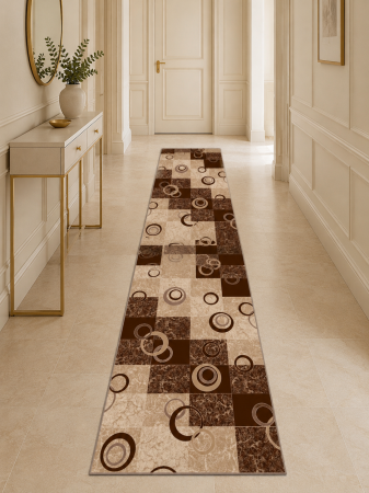 Traverse Dormitor - Traversa Covor, Daffi 13058-120, Maro, Latime 120 cm, Diverse Lungimi