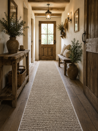 Traverse Dormitor - Traversa Covor, Daffi 13099, Bej, Latime 120 cm, Diverse Lungimi, 1700 gr/mp