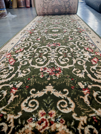 Traversa Covor, Lotos 15002, Verde, Latime 100 cm, Diverse Lungimi [4]