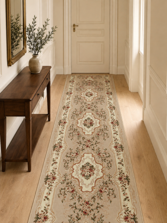 Traverse Dormitor - Traversa Covor, Lotos 570, Crem, Latime 80 cm, Diverse Lungimi