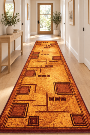 Traverse Hol - Traversa Model Print Arhimed, Maro, Suport Pasla ,Latime 200 cm, 820 gr/mp