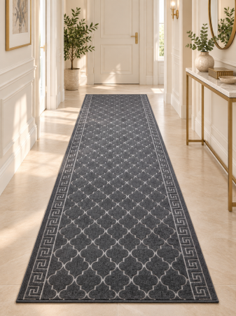 Mocheta Evenimente - Traversa Model Versace , Gri , Suport Pasla, Latime 80 cm, 715 gr/mp