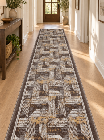 Traverse Dormitor - Traversa Model Zara 01600 ,Gri, Suport Pasla ,Latime 120 cm, 820 gr/mp