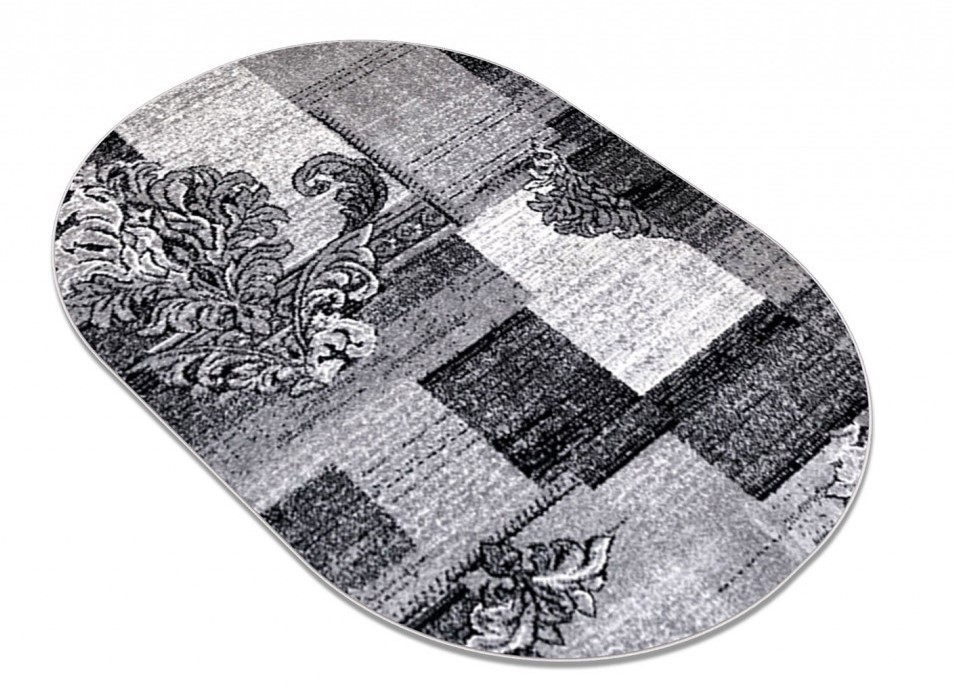 Covor Cappuccino 16009 Gri Oval ieftin [2]