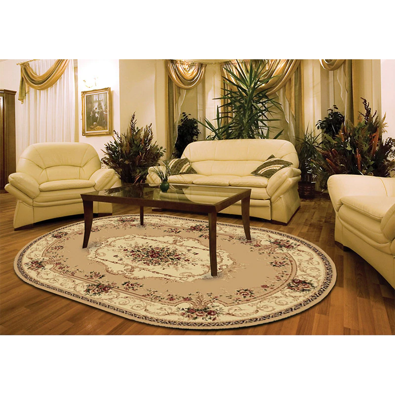 Covor Lotos 507 Bej Crem Oval ieftin [2]