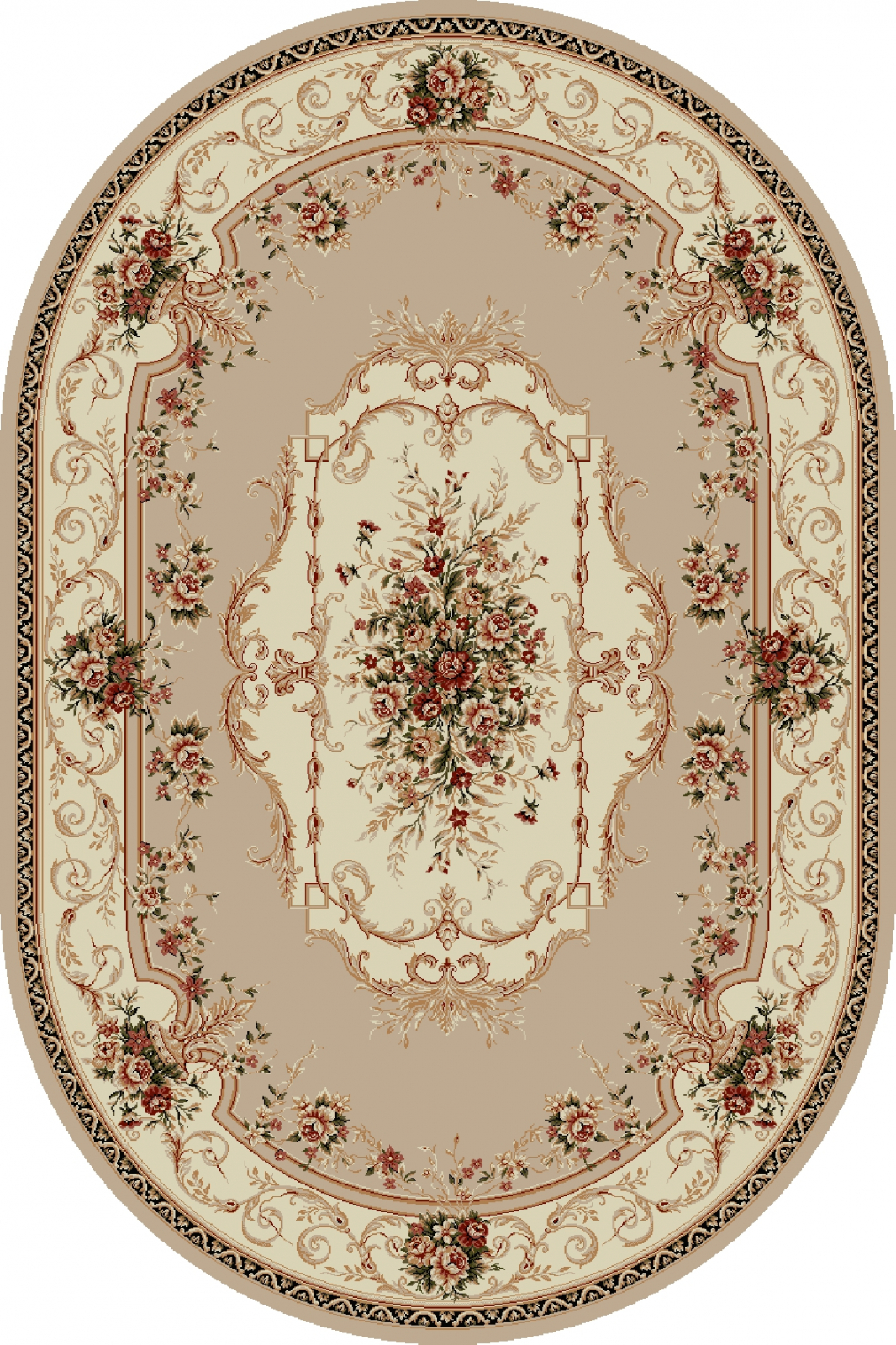 Covoare Ovale - Covor Lotos 507 Bej Crem Oval ieftin