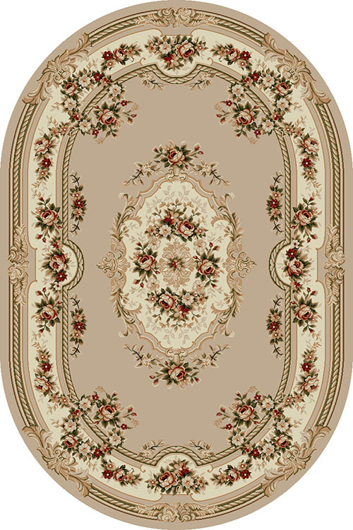 Covor 575 Bej Oval ieftin [2]