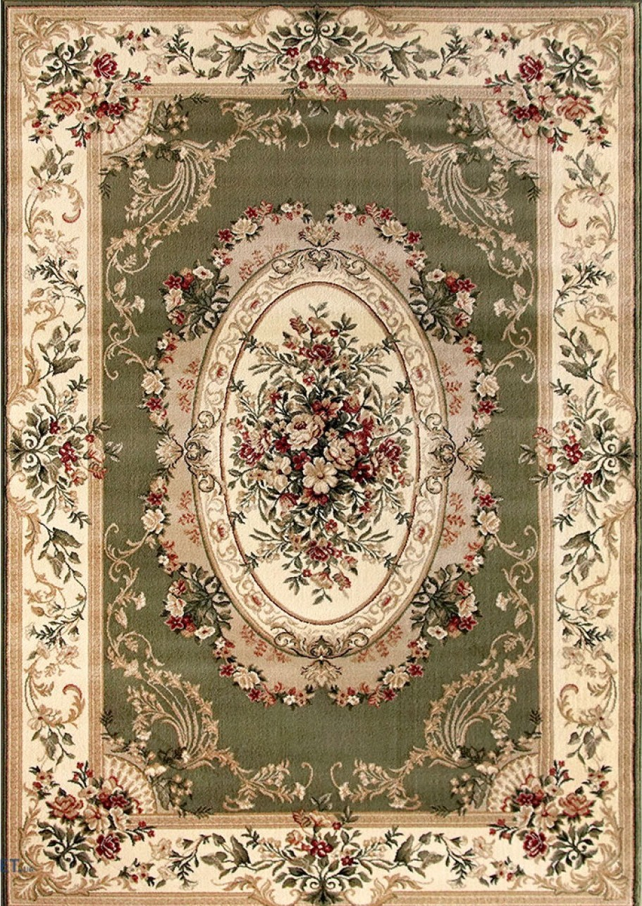 DUPA MATERIAL - Covor Lotos 1557 Crem Verde ieftin